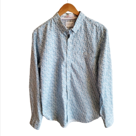 Denim & Flower | Slim Fit Button Down L/S Shirt Lg - Picture 3 of 5